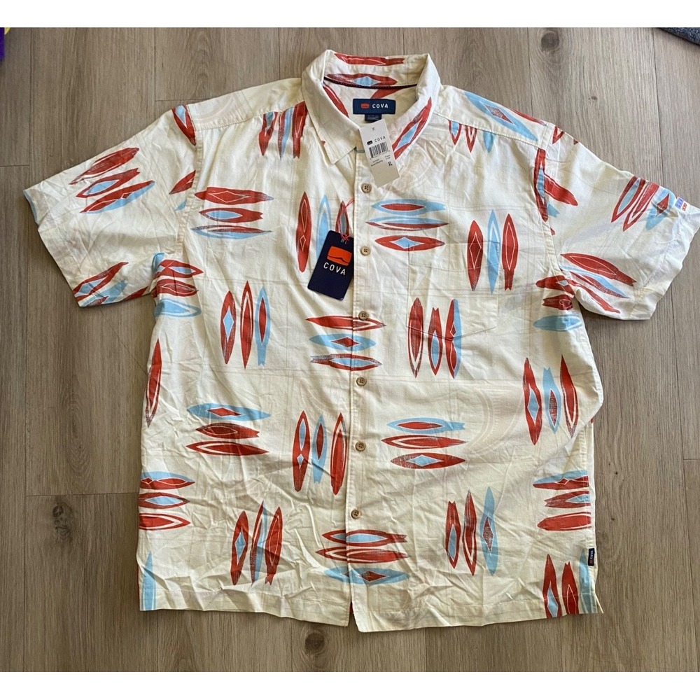 COVA Men’s XL UCSD Luau & Legends of Surfing Invitational Hawaiian Shirt